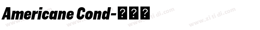 Americane Cond字体转换